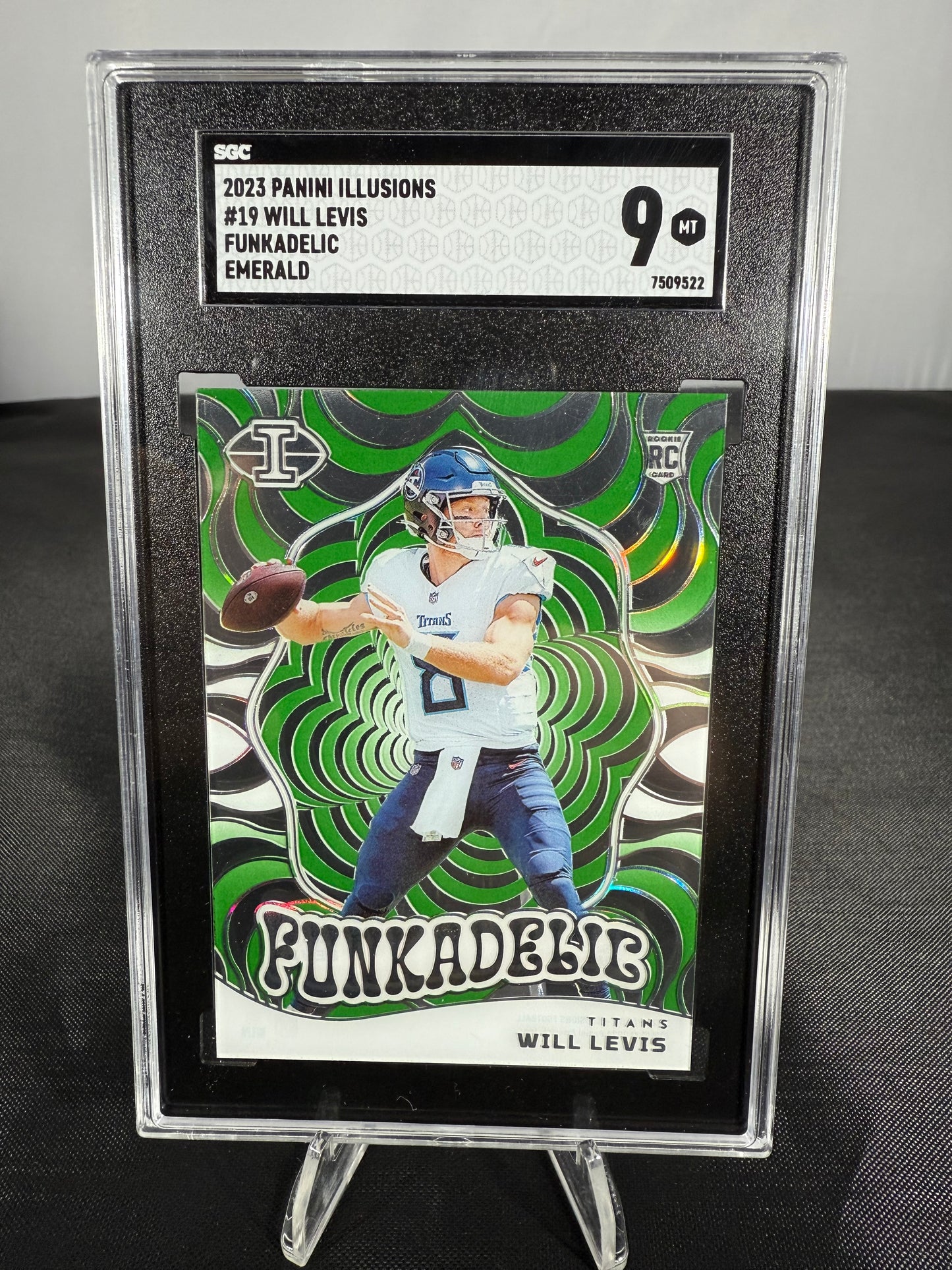 Will Levis - 2023 Illusions NFL - Rookie Funkadelic Emerald - #19 - SGC 9