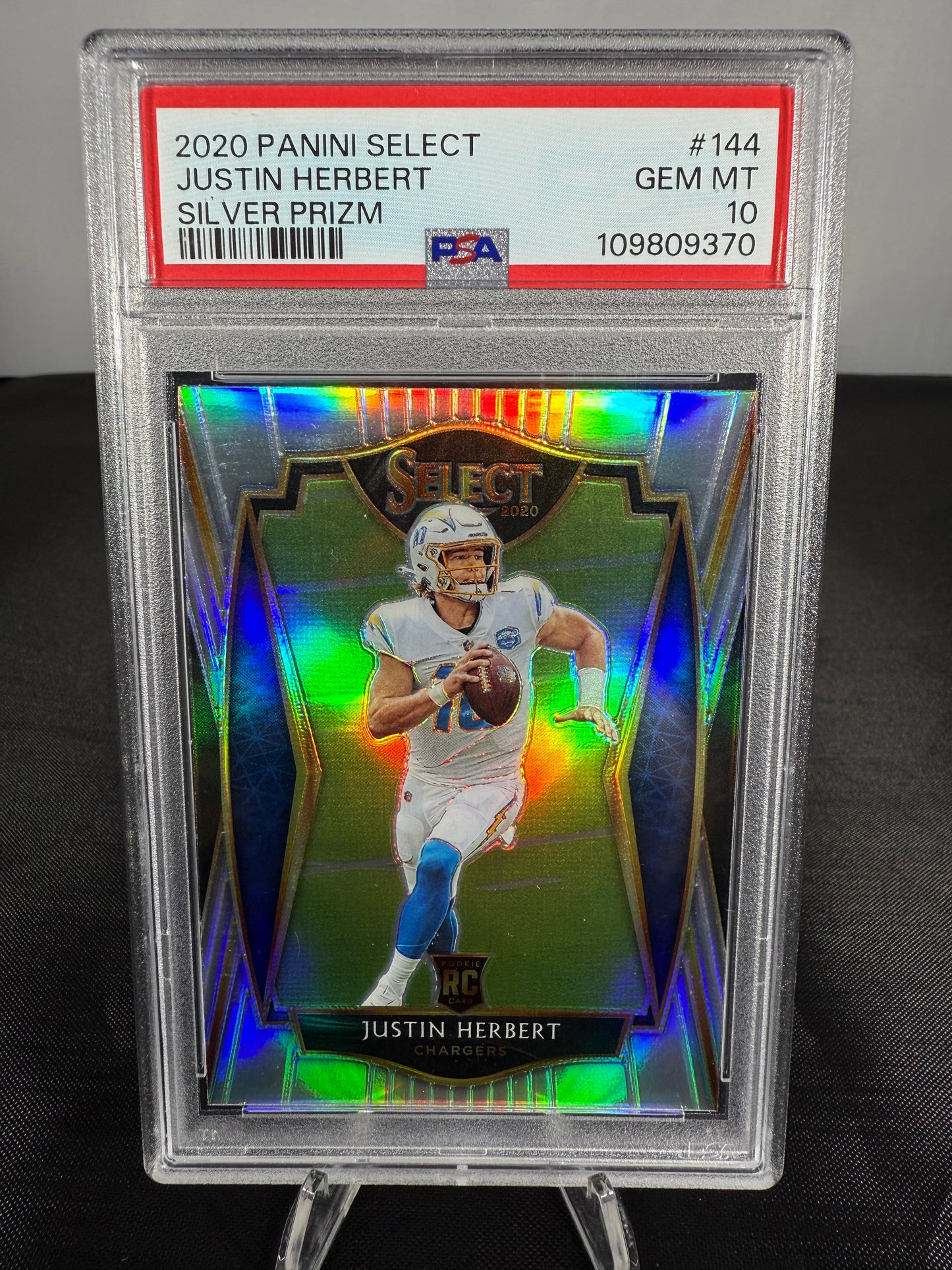 Justin Herbert - 2020 Select - Silver - #144 - PSA 10