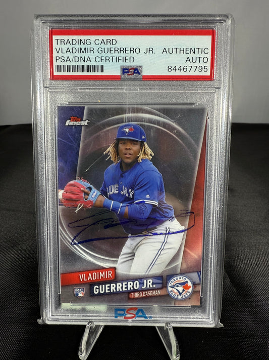Vladimir Guerrero Jr - 2019 Topps Finest MLB - RC Auto - # - PSA Authentic