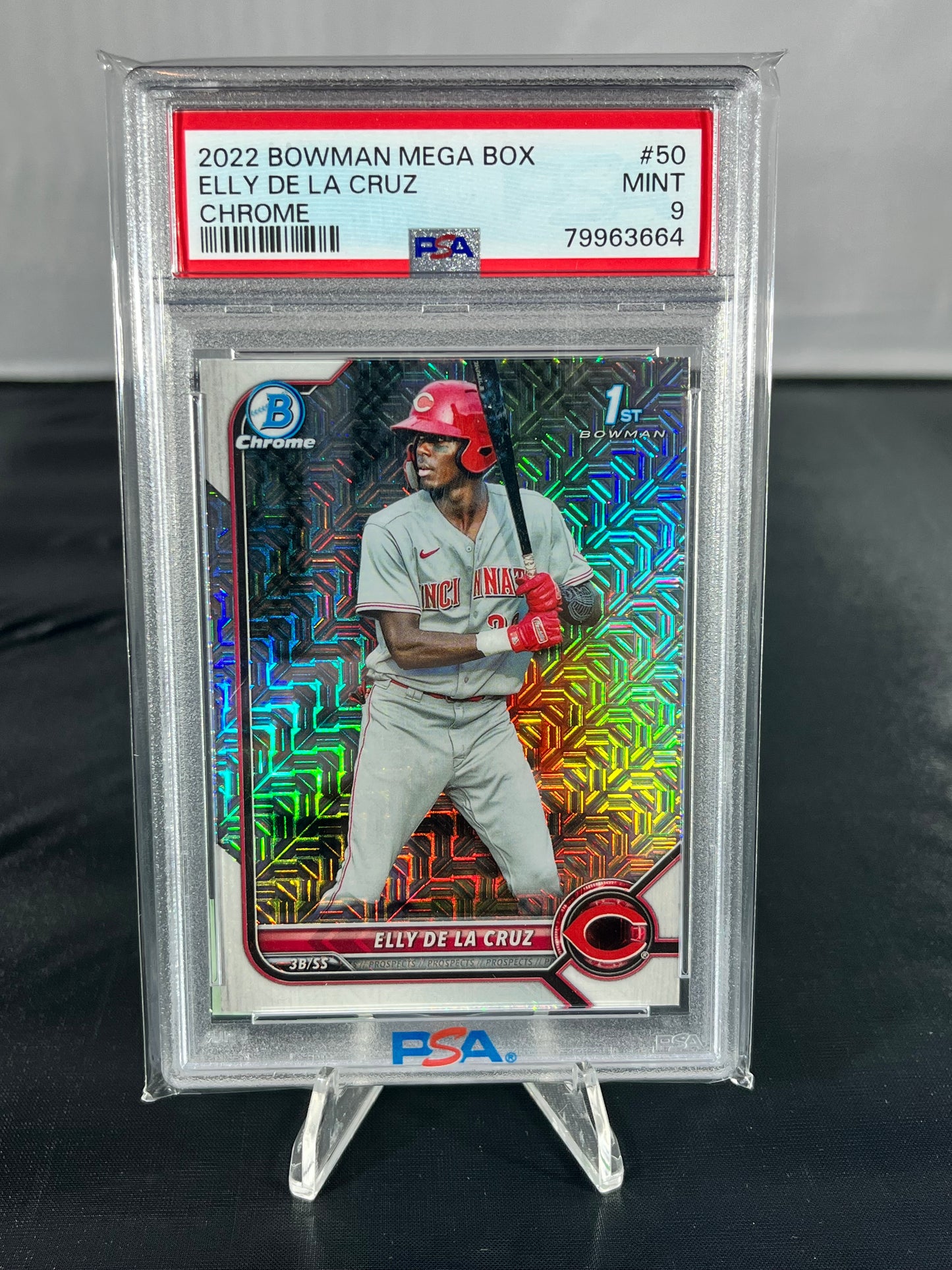 Elly Del La Cruz - 2022 1st Bowman Chrome MLB - Mega - #50 - PSA 9