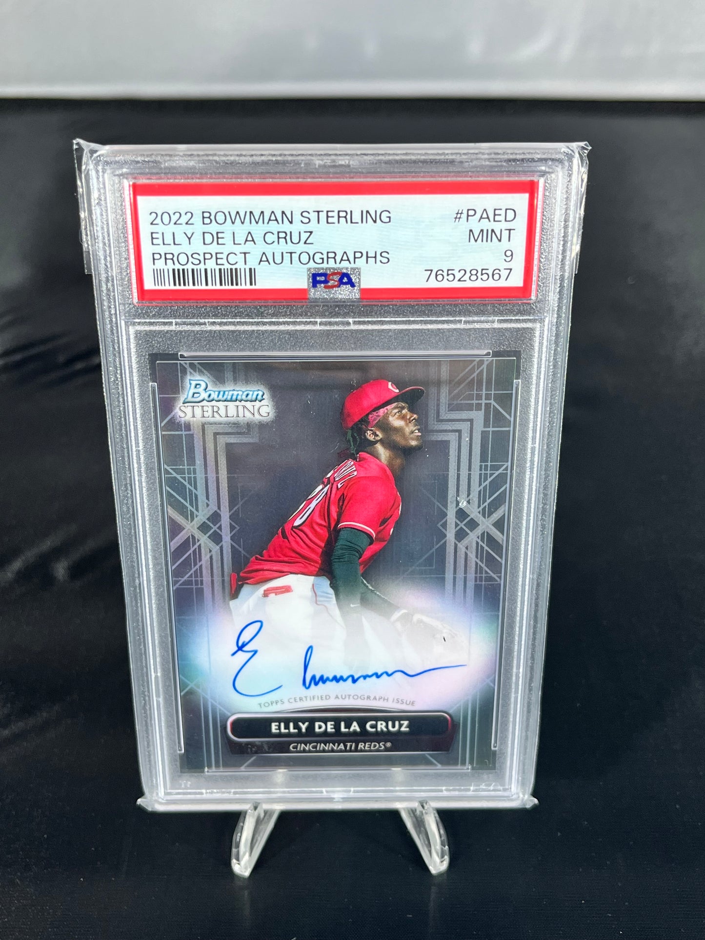 Elly Del La Cruz - 2022 Bowman Sterling MLB - Prospect Autograph - PSA 9
