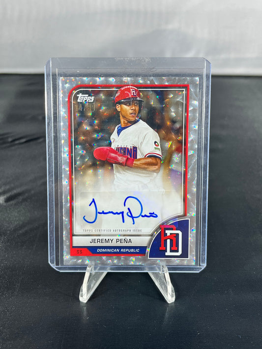Jeremy Pena - 2023 Topps WBC MLB - Cracked Ice Autograph /99 - #AV-JPE