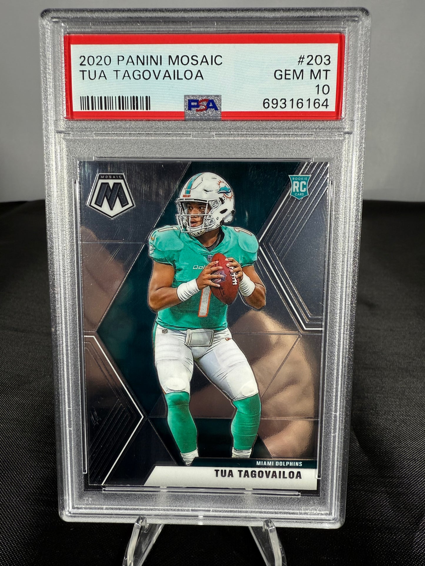 Tua Tagovailoa - 2020 Mosaic - #203 - PSA 10