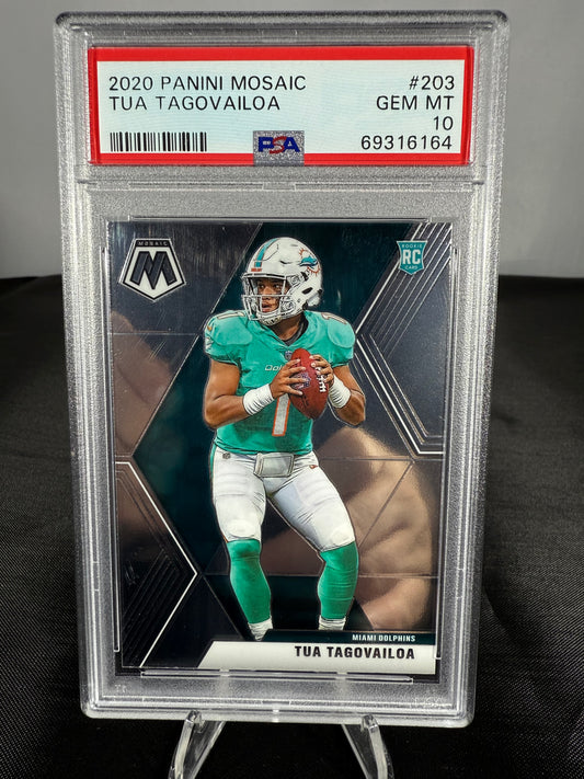 Tua Tagovailoa - 2020 Mosaic - #203 - PSA 10