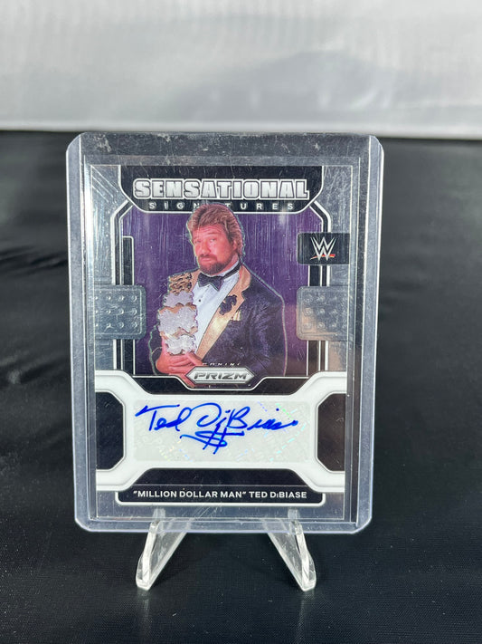 Ted DiBiase Million Dollar Man- 2022 Prizm WWE - Sensational Signatures Autograph  - #SS-TDB