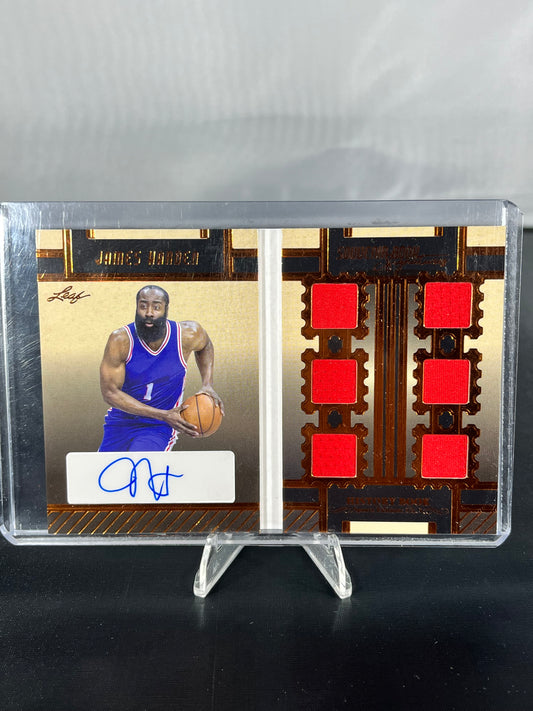 James Harden - 2023 Leaf NBA - Souvenir Book Signatures Autograph /25 - #SBS-JH1
