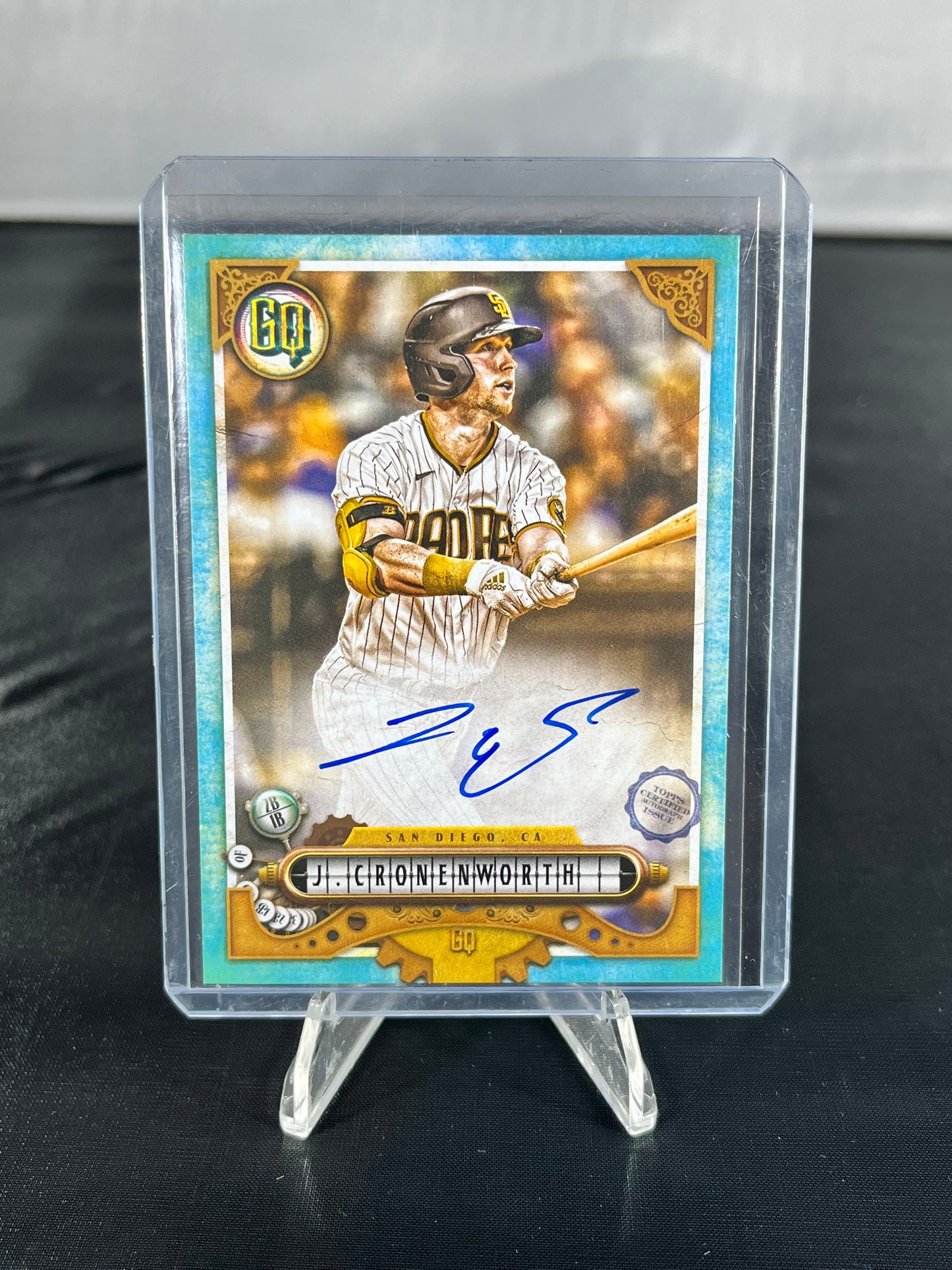 Jake Cronenworth - 2022 Topps  GQ MLB - Blue  Autograph /99 - #GQA-JCR