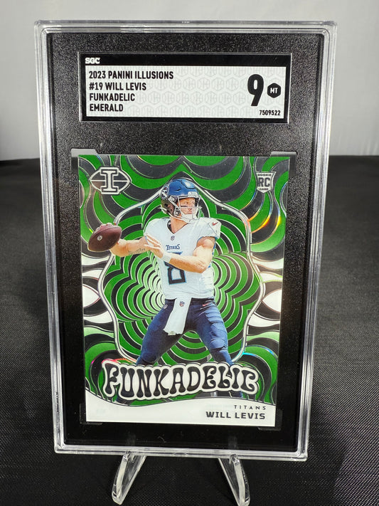 Will Levis - 2023 Illusions NFL - Rookie Funkadelic Emerald - #19 - SGC 9
