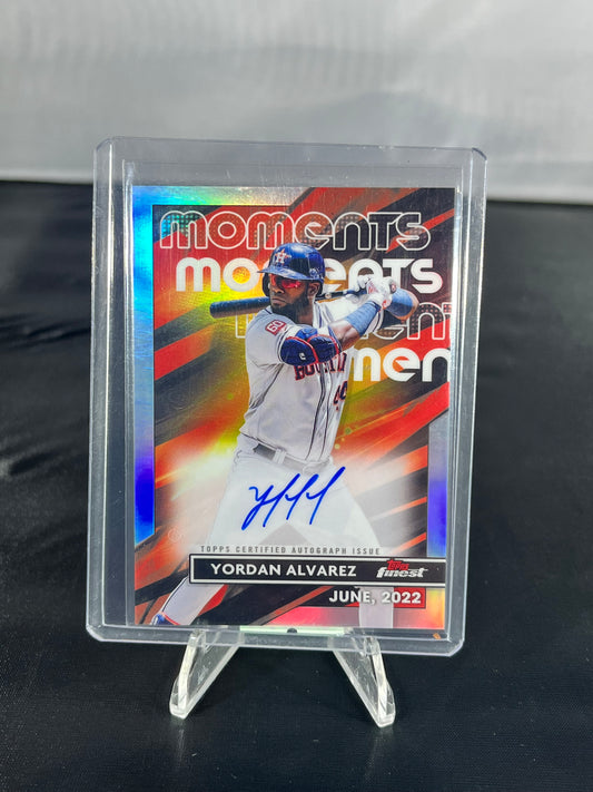 Yordan Alvarez - 2023 Topps Finest MLB - Moments Autograph