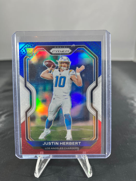Justin Herbert - 2020 Prizm NFL - Rookie Red White Blue - #325